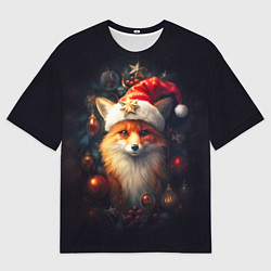 Футболка оверсайз мужская New year s fox, цвет: 3D-принт