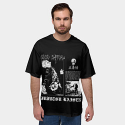 Футболка оверсайз мужская Годжо сходит с ума, цвет: 3D-принт — фото 2