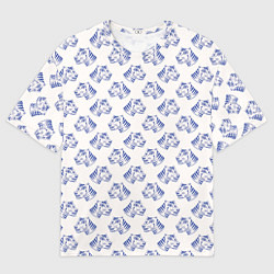 Футболка оверсайз мужская Дикий тигр, цвет: 3D-принт