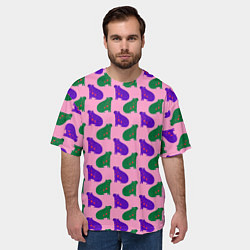 Футболка оверсайз мужская Животные капибары, цвет: 3D-принт — фото 2