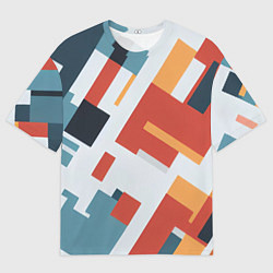 Мужская футболка оверсайз Геометрический узор - нейросеть