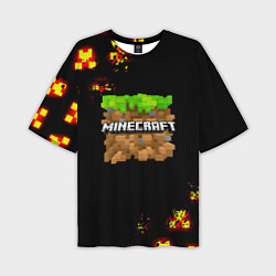 Мужская футболка оверсайз Minecraft mobile game story