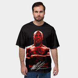 Футболка оверсайз мужская Майк Тайсон боксёр профессионал, цвет: 3D-принт — фото 2