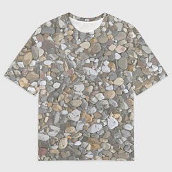 Мужская футболка оверсайз Путь по гравию