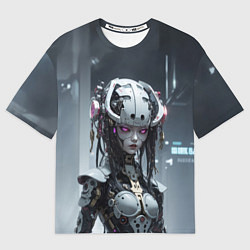Мужская футболка оверсайз Кукла-андроид