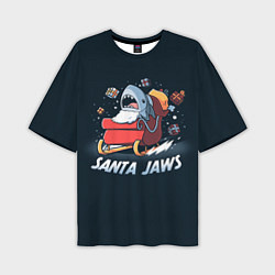 Мужская футболка оверсайз Santa Jaws