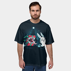 Футболка оверсайз мужская Подарок - мимик, цвет: 3D-принт — фото 2