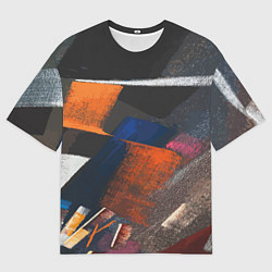 Мужская футболка оверсайз Меловая симфония