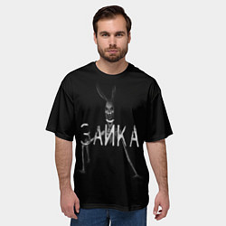 Футболка оверсайз мужская Ужасный зайка, цвет: 3D-принт — фото 2