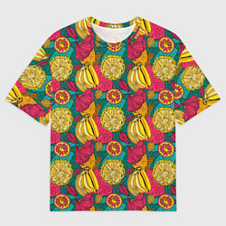 Мужская футболка оверсайз Банановые грозди