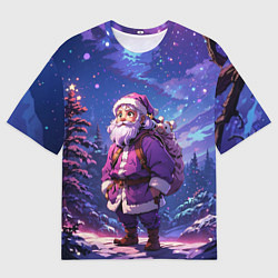 Мужская футболка оверсайз Cartoon Santa
