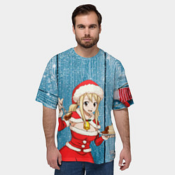 Футболка оверсайз мужская Подарок от снегурочки, цвет: 3D-принт — фото 2
