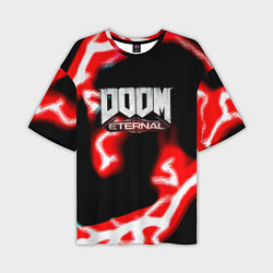 Мужская футболка оверсайз Doom eternal storm