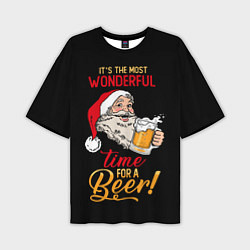 Мужская футболка оверсайз It is the wonderful time for beer