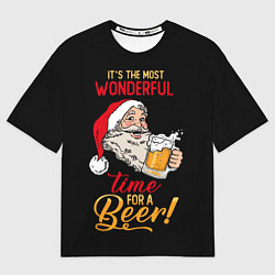 Мужская футболка оверсайз It is the wonderful time for beer