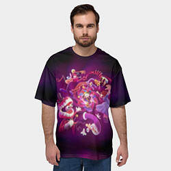 Футболка оверсайз мужская Удивительный цифровой цирк арт, цвет: 3D-принт — фото 2