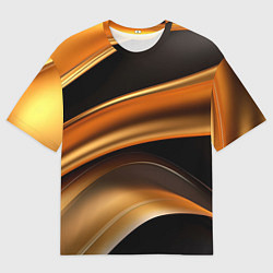 Футболка оверсайз мужская Yellow black style, цвет: 3D-принт