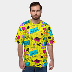 Футболка оверсайз мужская Music sound, цвет: 3D-принт — фото 2