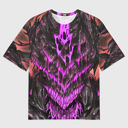 Мужская футболка оверсайз Pink slime