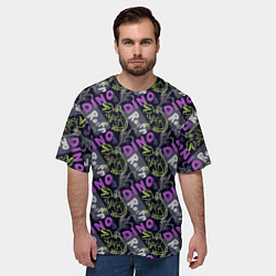 Футболка оверсайз мужская Dino roarr, цвет: 3D-принт — фото 2