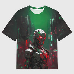 Футболка оверсайз мужская Титановый андроид, цвет: 3D-принт