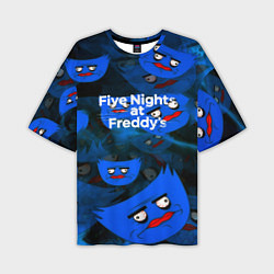 Мужская футболка оверсайз Huggy Wuggy x Five Nights at Freddys
