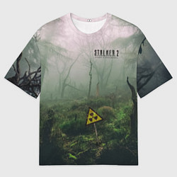 Мужская футболка оверсайз STALKER 2 мёртвый лес
