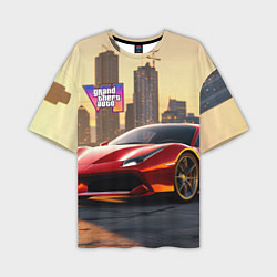 Мужская футболка оверсайз GTA 6 Vice city
