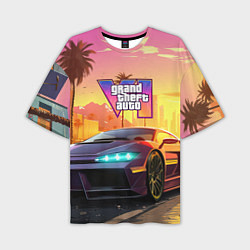 Мужская футболка оверсайз Auto GTA 6