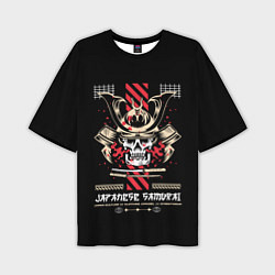 Мужская футболка оверсайз Japanese samurai streetwear