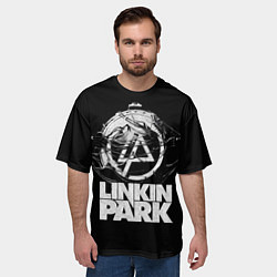 Футболка оверсайз мужская Linkin Park рэп-метал, цвет: 3D-принт — фото 2