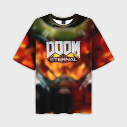 Мужская футболка оверсайз Doom eternal games