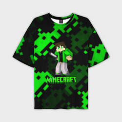 Мужская футболка оверсайз Minecraft персонаж из игры