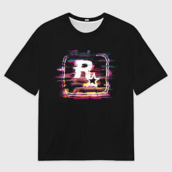 Футболка оверсайз мужская Rockstar noise, цвет: 3D-принт