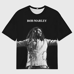 Футболка оверсайз мужская Боб Марли музыкант, цвет: 3D-принт
