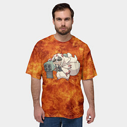 Футболка оверсайз мужская Взрывоопасная Фапута, цвет: 3D-принт — фото 2