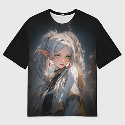 Мужская футболка оверсайз Аниме Фрирен провожающая в последний путь