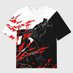 Мужская футболка оверсайз Tokyo Dragon