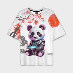 Мужская футболка оверсайз Funny panda - China