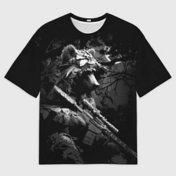 Футболка оверсайз мужская Медведь ночной снайпер, цвет: 3D-принт