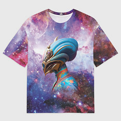 Мужская футболка оверсайз Nefertiti is from another planet