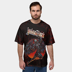 Футболка оверсайз мужская Painkiller Judas Priest, цвет: 3D-принт — фото 2