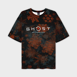 Мужская футболка оверсайз Ghost of Tsushima winter game