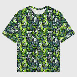 Футболка оверсайз мужская Three, цвет: 3D-принт