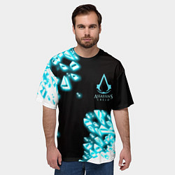 Футболка оверсайз мужская Assassins Creed анимус, цвет: 3D-принт — фото 2