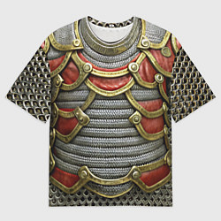 Мужская футболка оверсайз Доспехи броня рыцаря