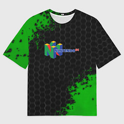 Футболка оверсайз мужская Nintendo 64 броня, цвет: 3D-принт