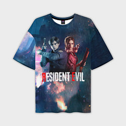 Мужская футболка оверсайз Resident Evil game color