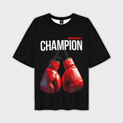 Мужская футболка оверсайз Siberian Rocky Champion