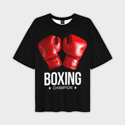 Мужская футболка оверсайз Boxing Champion